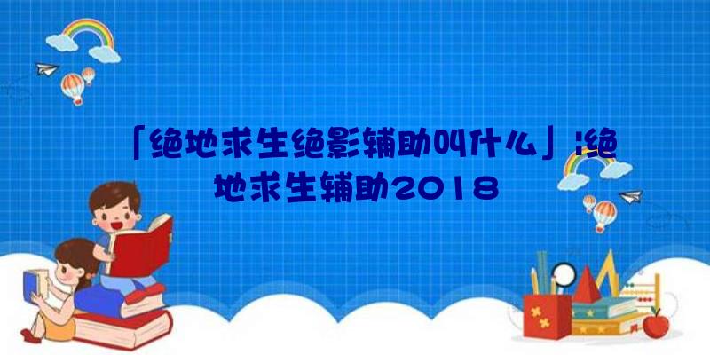 「绝地求生绝影辅助叫什么」|绝地求生辅助2018